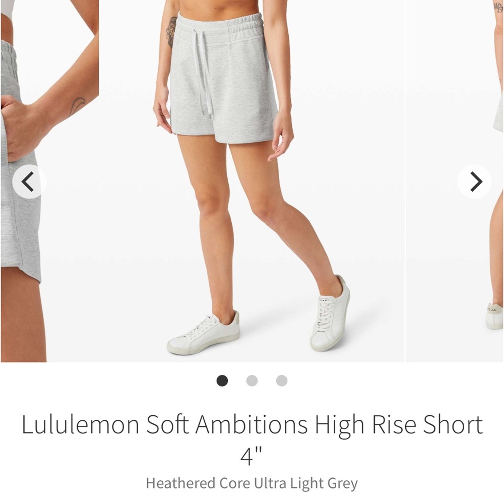 Lululemon Soft Ambitions 4” Shorts